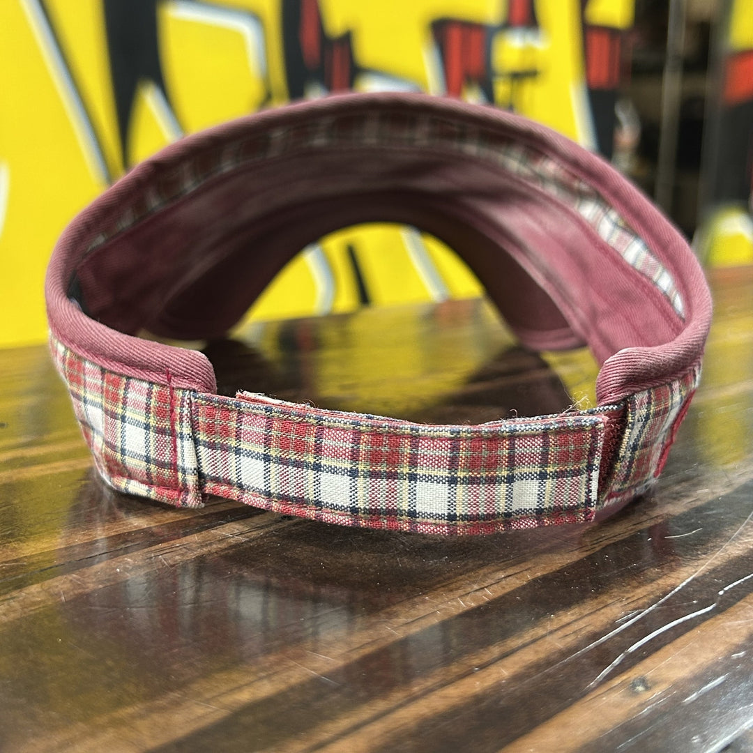 University of Arkansas Vintage Plaid Visor 2000s