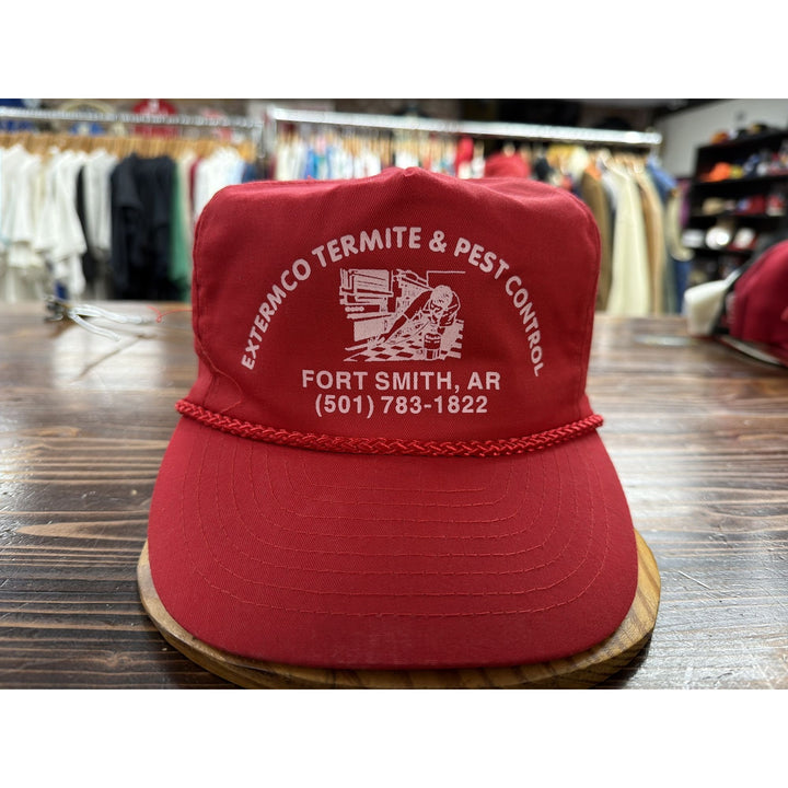 Extermco Termite Vintage Snapback Hat 80s