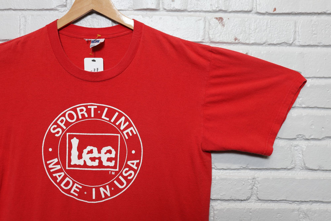 90s lee sport line tee shirt size large