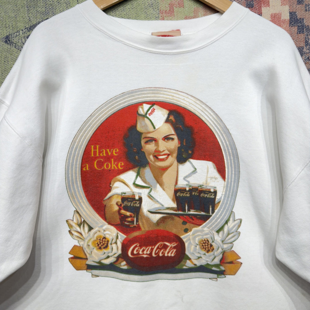 Coca Cola Vintage Sweatshirt Size XL 90s