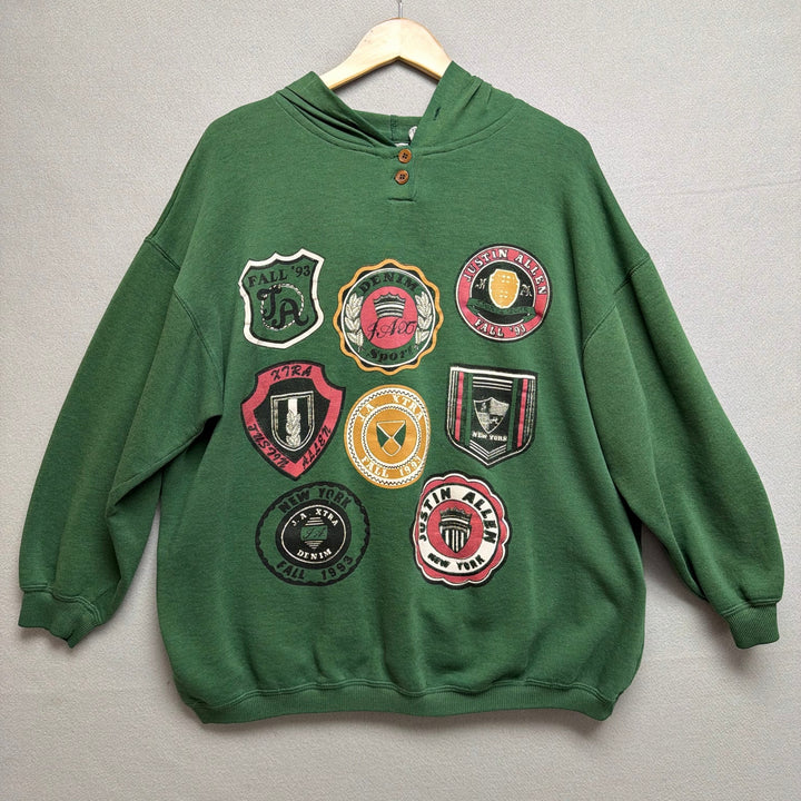 Vintage 90s Justin Allen Xtra Hoodie Size XL