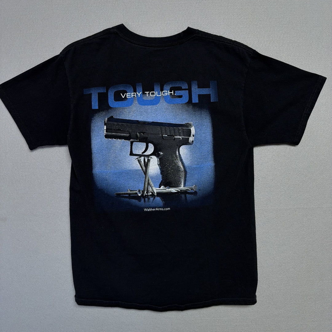 Vintage Walther Y2K Gun T Shirt Size Medium