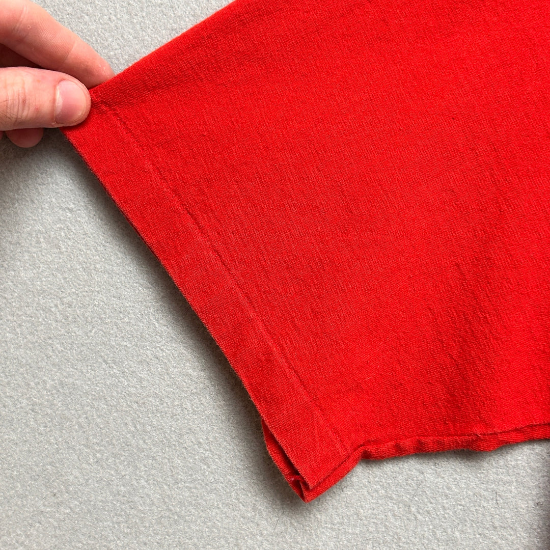 Vintage 90's Incurable Romantic Red Shirt Size Large
