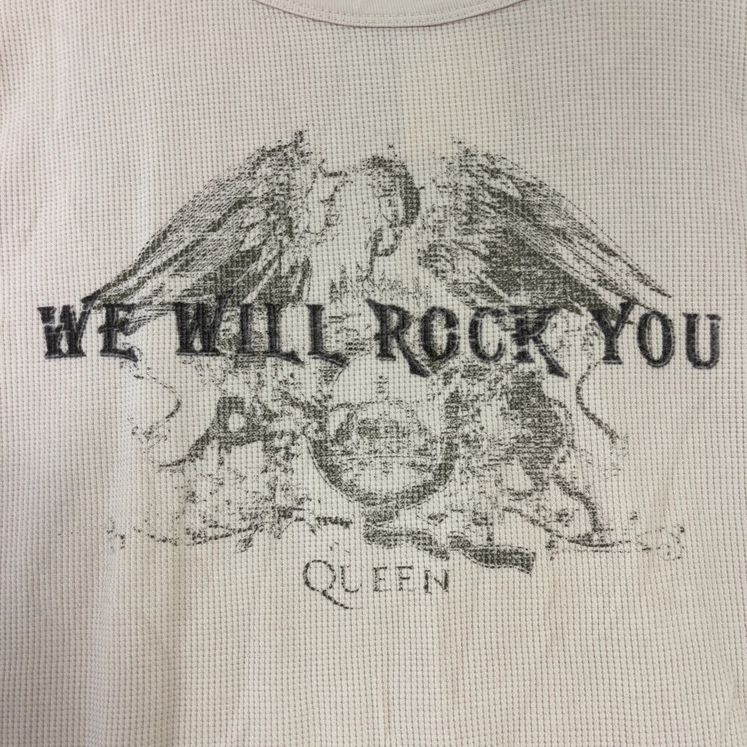 Vintage Queen We Will Rock You Thermal Band Shirt Size Medium
