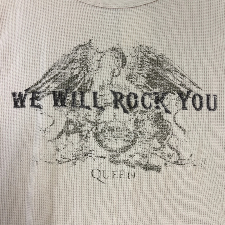 Vintage Queen We Will Rock You Thermal Band Shirt Size Medium