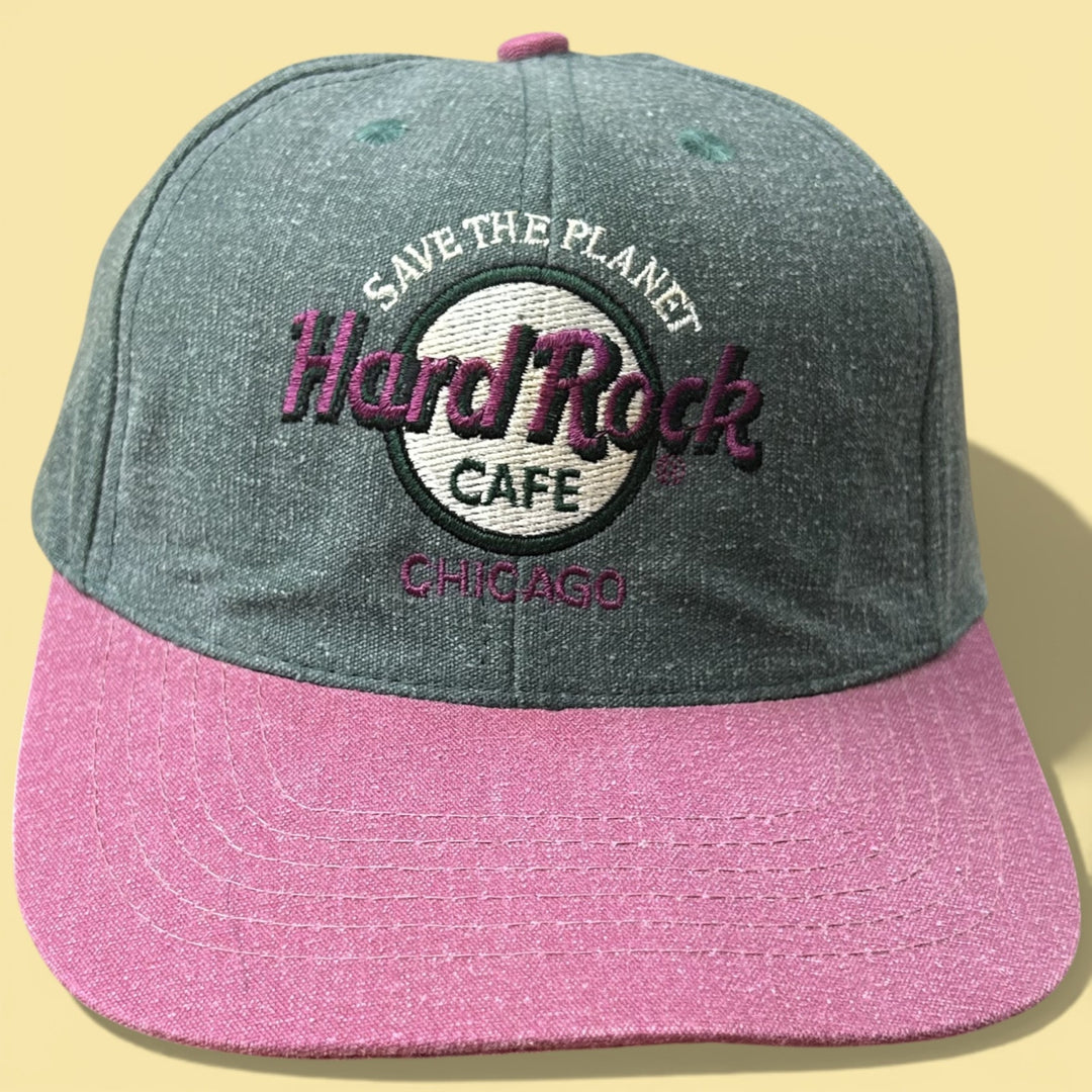 Vintage Hard Rock Cafe Chicago 90s Snapback Hat