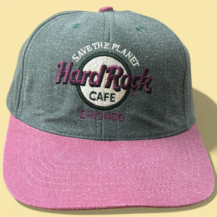 Vintage Hard Rock Cafe Chicago 90s Snapback Hat