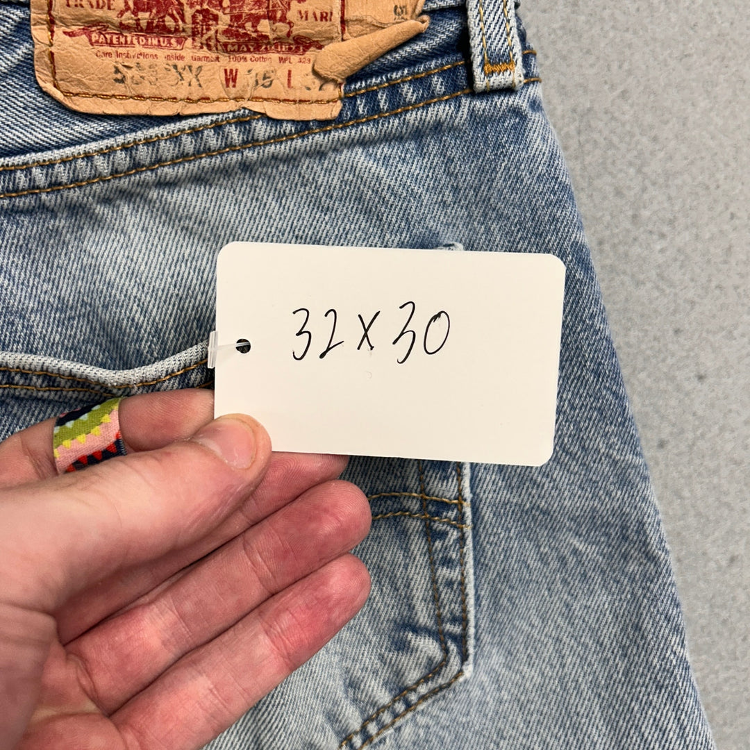 Vintage Levi's 501xx Light Blue Jeans Made in USA Men's 32x30