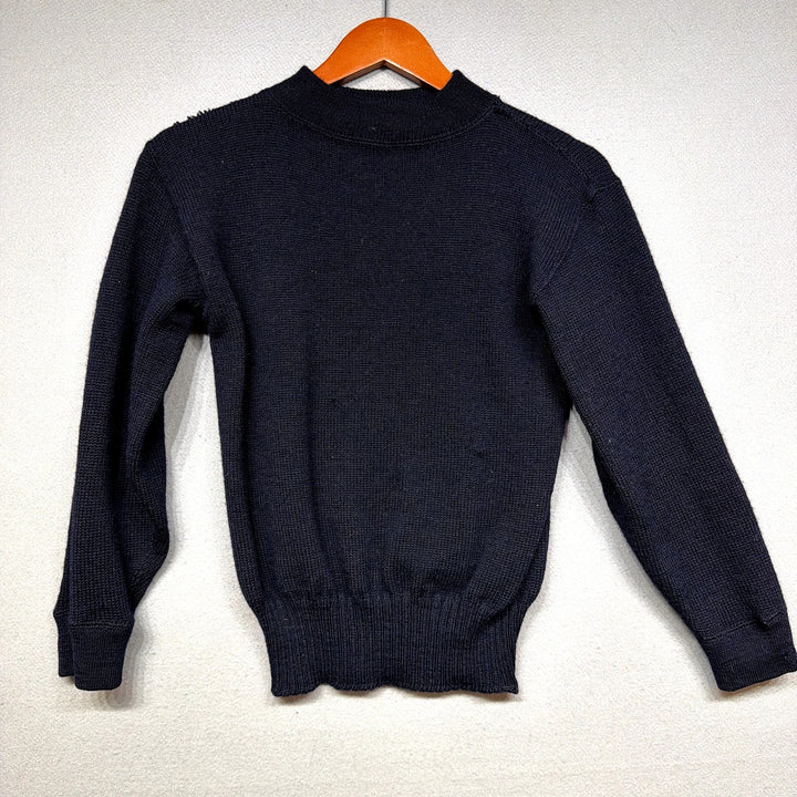 Vintage WW2 1940s US Military GOB Navy Deck Sweater Size Small