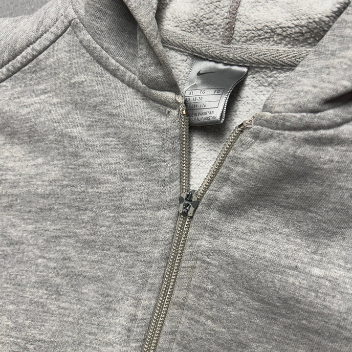 Vintage Kid's Nike Swoosh Gray Hoodie size XL