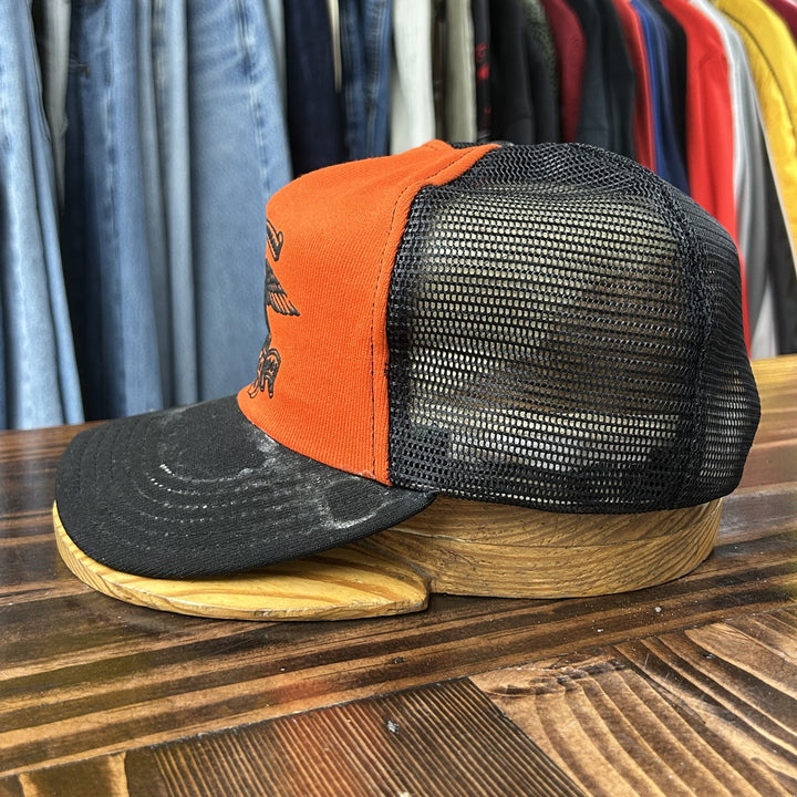 Vintage Harley Davidson 80s Snapback Trucker Hat Read Description