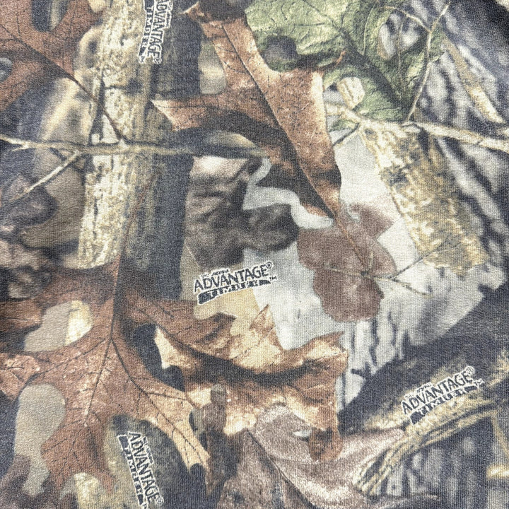 Vintage Liberty Realtree Camo Quarter Zip Sweatshirt Size XXL