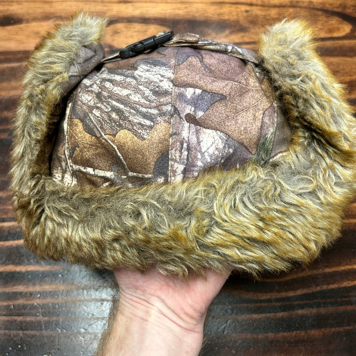 Hot Shot Camo Faux Fur Lined Winter Hunting Cap