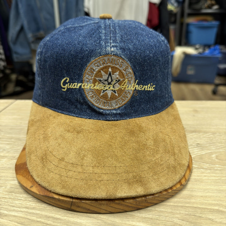 Vintage 90s Levi's Denim Strap Back Hat