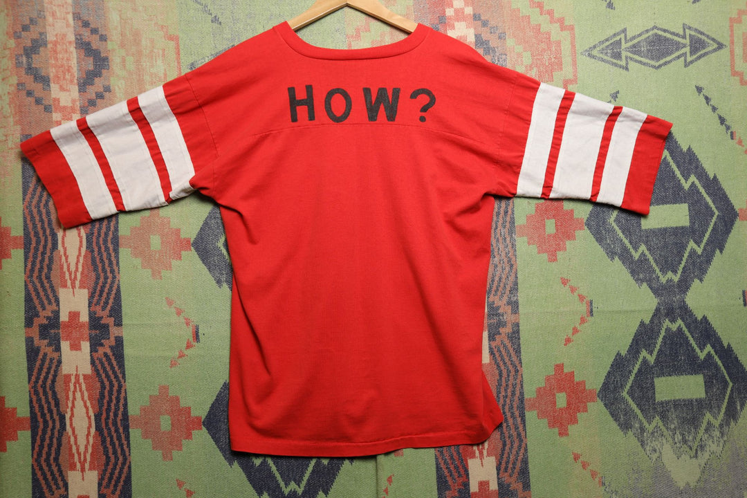 Detroit Red Wings Vintage How? Howe T Shirt Large 80s