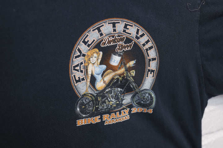 Bikes Blues BBQ Pin Up Girl T Shirt XXL