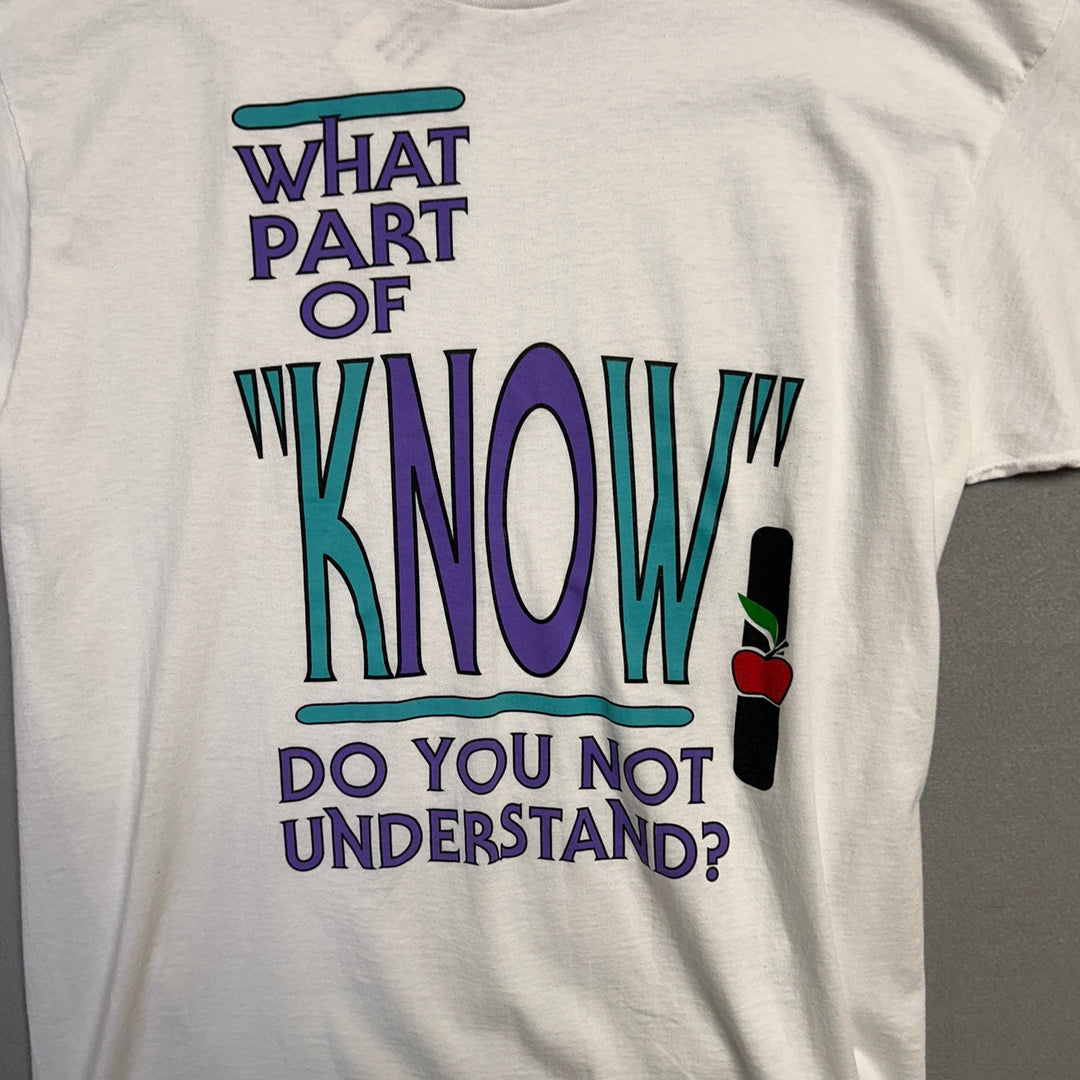 Vintage what part of no T Shirt Size Large