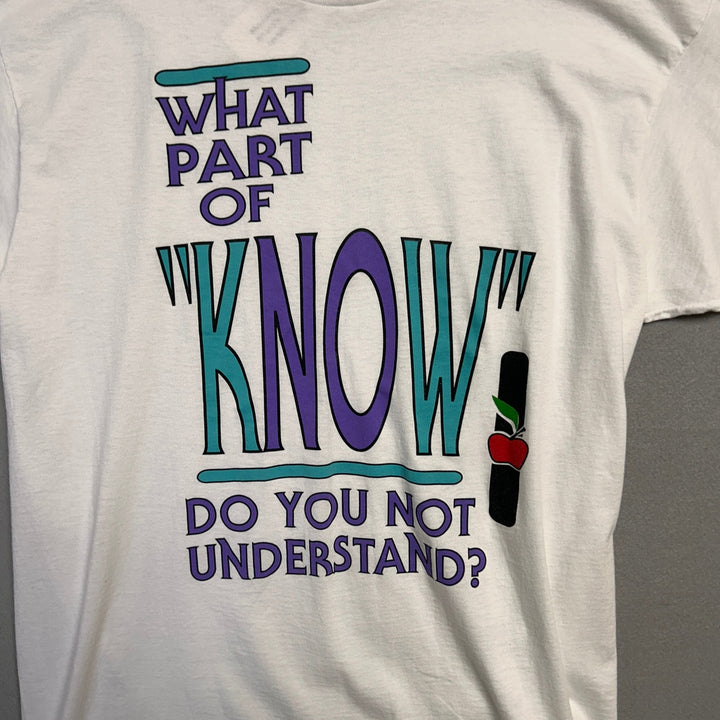 Vintage what part of no T Shirt Size Large