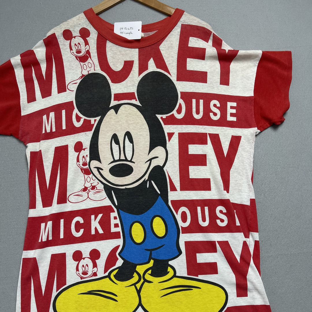 Vintage Mickey Mouse AOP Sleep Shirt One Size 24x35