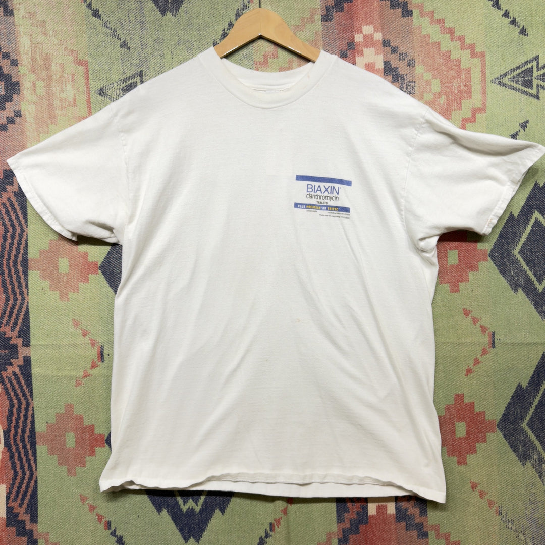 Biaxin Vintage Medicine  T Shirt Size XL 2000s