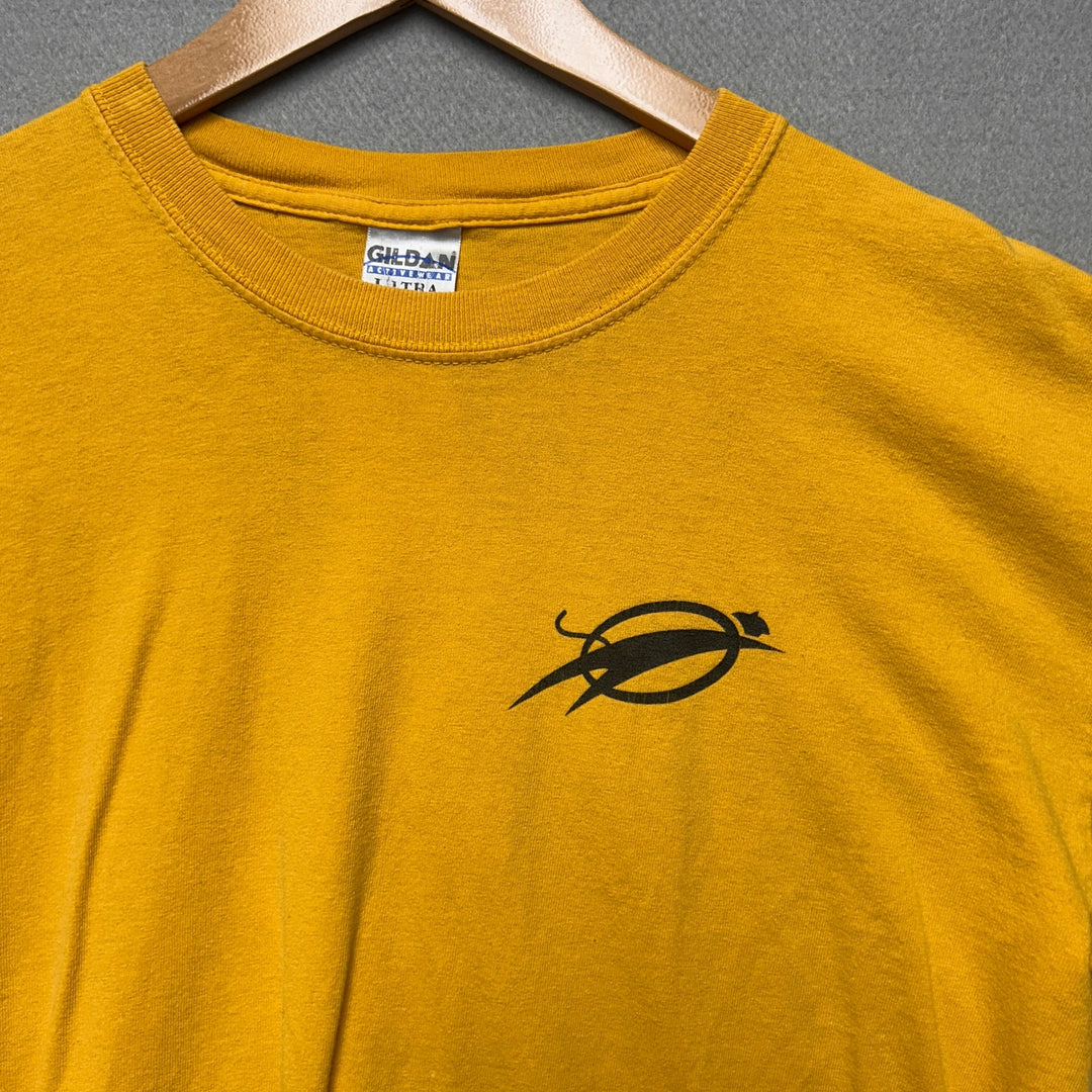 Vintage Mizzou Rugby Yellow T Shirt Size Medium