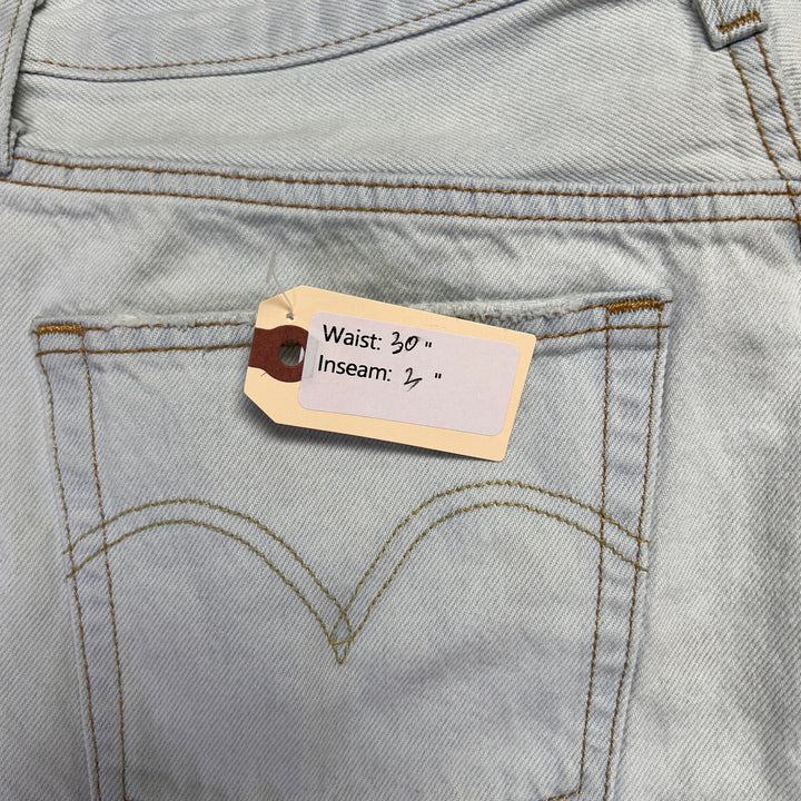 Levis 501 Cut off Denim jean Shorts Size 30