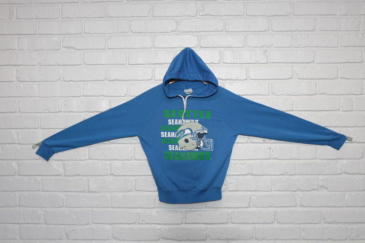 80s seattle seahawks hoodie size womens large