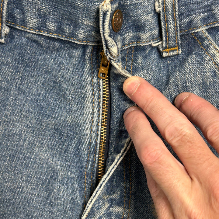 Vintage 70's Sears Flared Leg Distressed Jeans Size 28x27