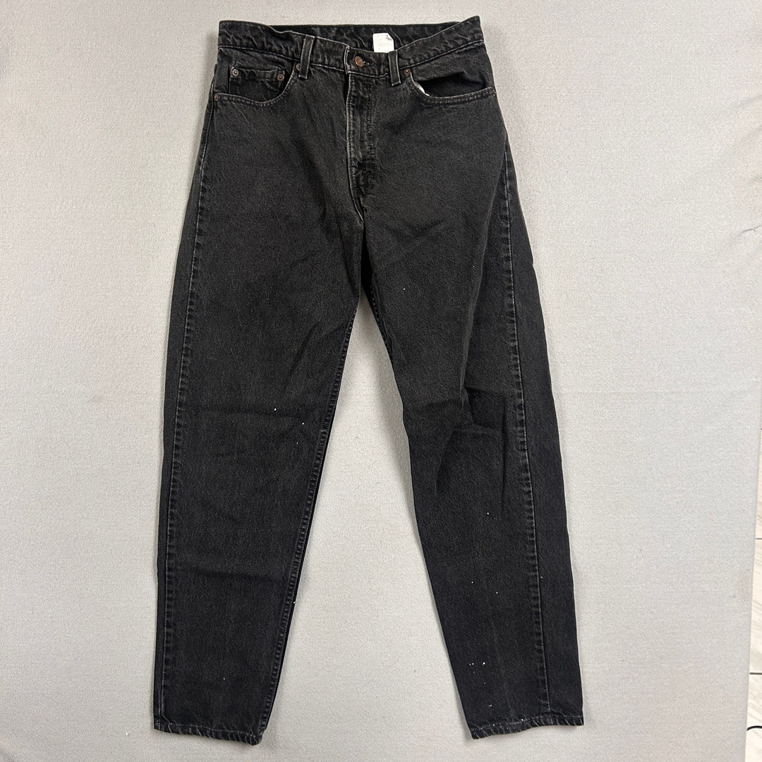 Vintage Levi's 550 Made in USA Black Jeans Size 32