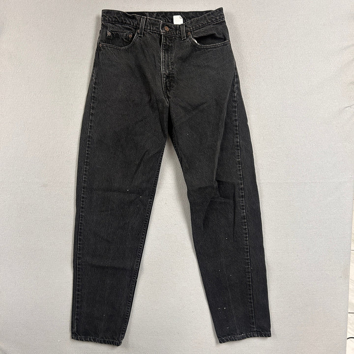 Vintage Levi's 550 Made in USA Black Jeans Size 32