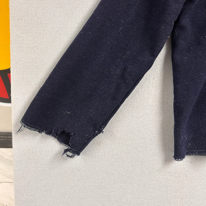 Vintage Navy Wool Blanket Jacket Size Large