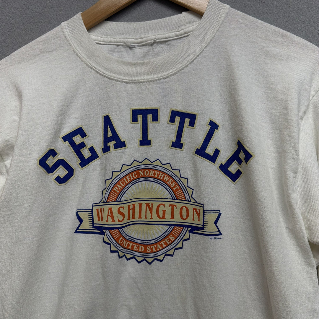 Vintage Y2K Seattle Washington LS T Shirt Size Large