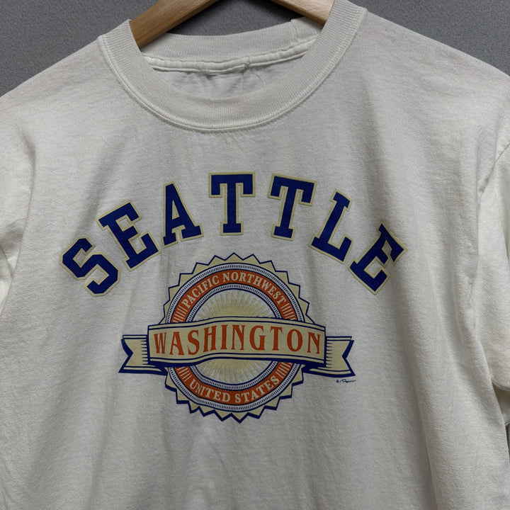 Vintage Y2K Seattle Washington LS T Shirt Size Large