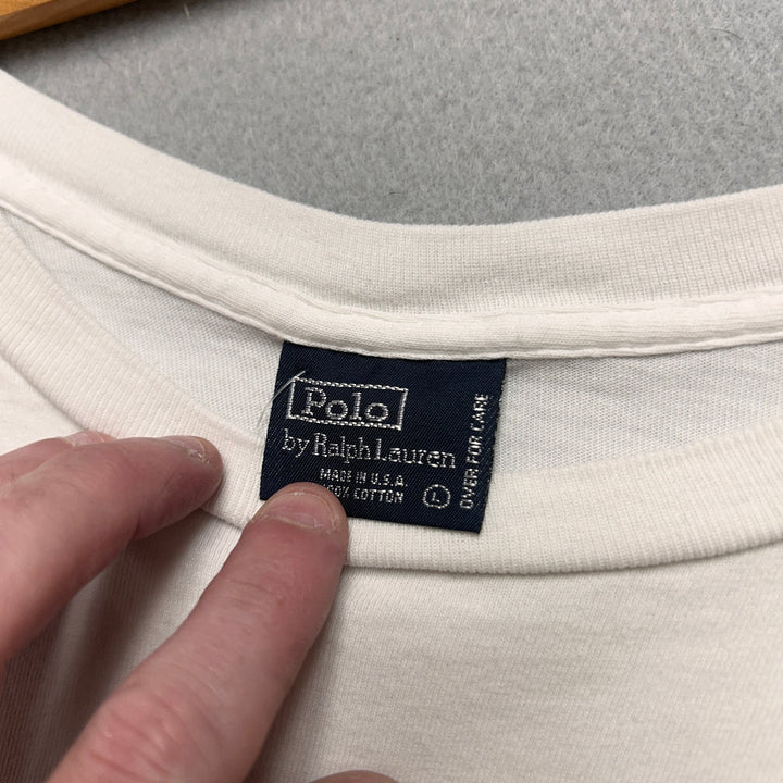 Vintage Polo Ralph Lauren Ice Skate Long Sleeve T shirt Size Large
