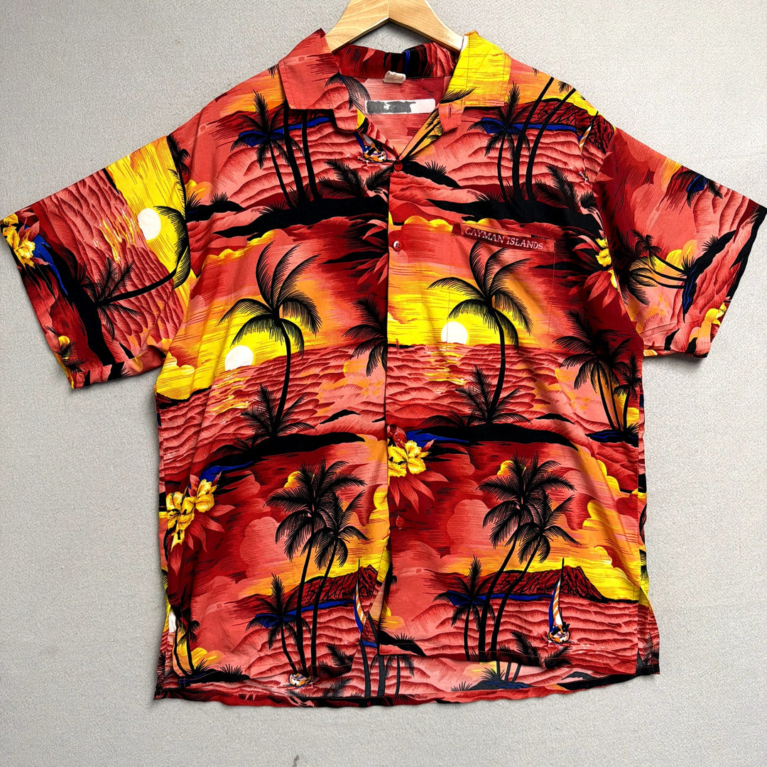 Vintage Cayman Island Hawaiian Shirt Size Large