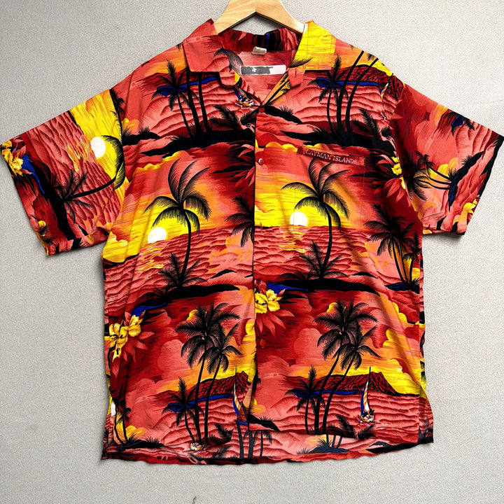 Vintage Cayman Island Hawaiian Shirt Size Large