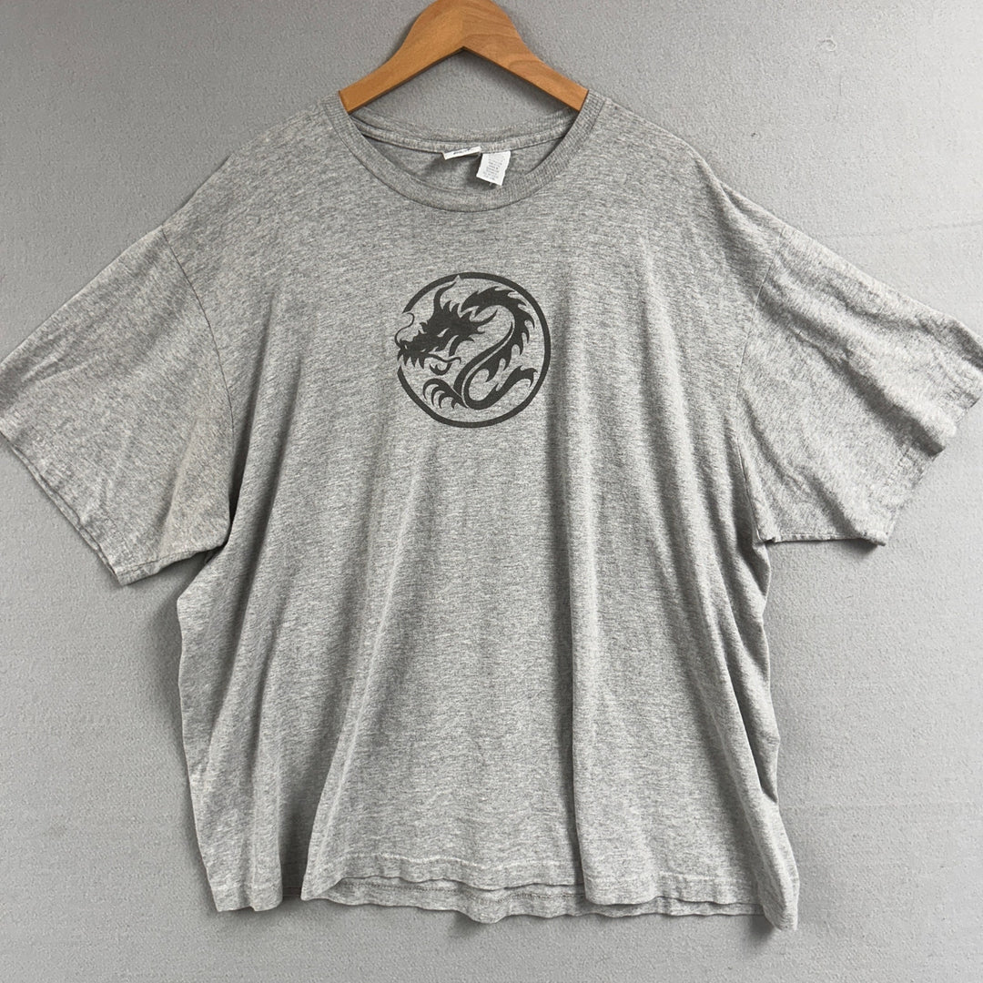 Vintage Y2K Utility Dragon T Shirt Size XXL
