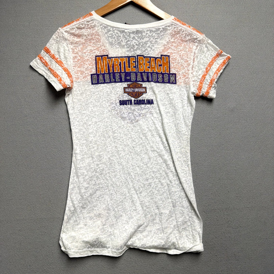 Harley Davidson Women's Burnout T Shirt Size Small