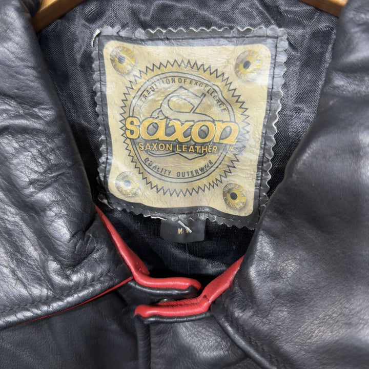 Vintage M.D. Cowan Drilling Rigs Odessa Leather Varsity Jacket Medium 2000s Oil