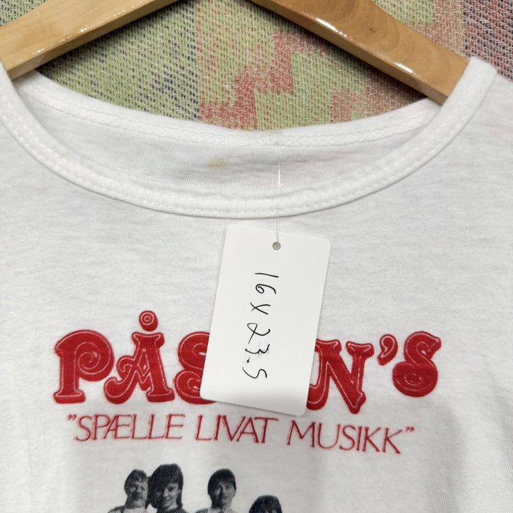 Pasans Vintage Band T Shirt Size Small  80s