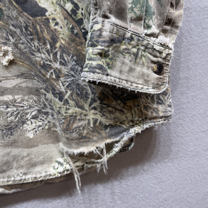 Wrangler Pro Gear Camo Long Sleeve Button Up Shirt Size 2XL