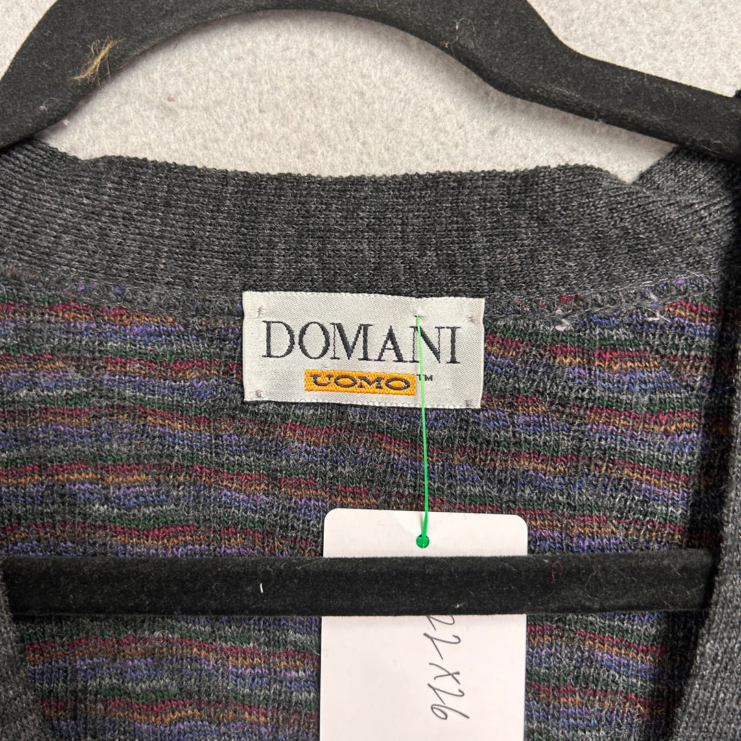 Vintage Domani Uomo Cardigan Sweater Size Large
