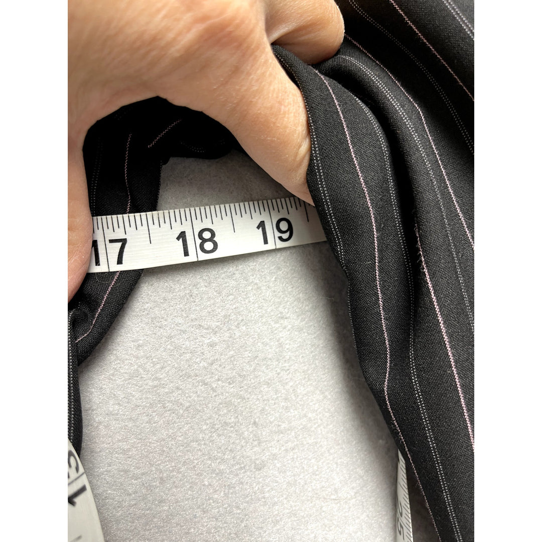 Y2K Women's The Limited Black Pink Pin Stripe Blazer Jacket sz 2