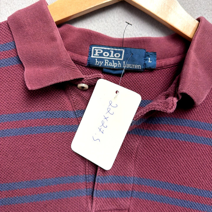 Vintage Polo Ralph Lauren Striped Polo Shirt Size Large