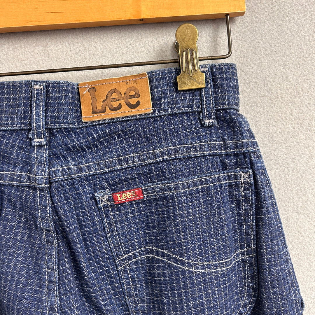 Vintage Lee Grid Pattern Jeans Size 27X29