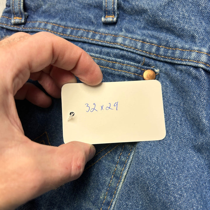 Vintage Wrangler Men's Blue Jeans Medium Wash 32x29