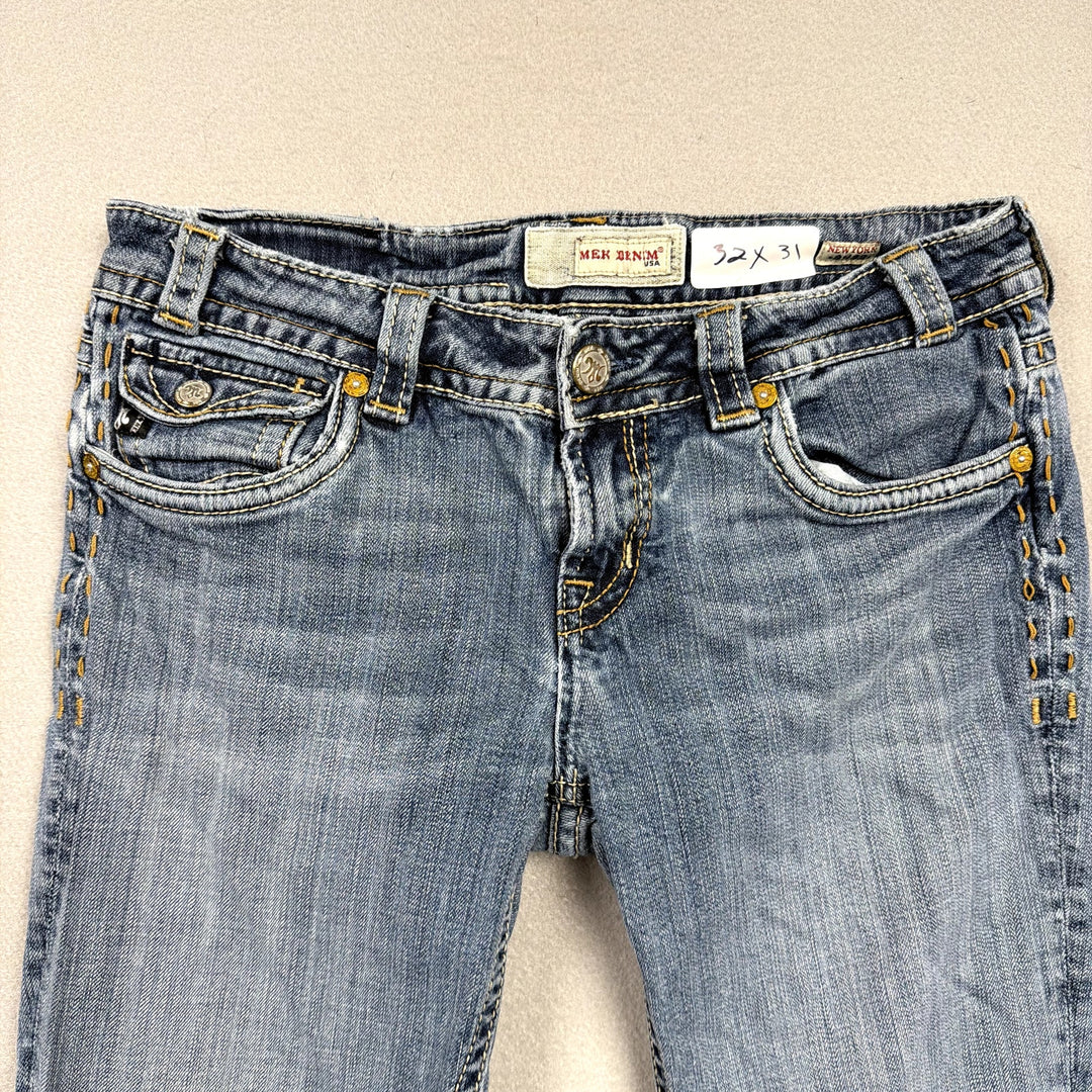 Vintage Mek Low Rise Denim Jeans Size 32
