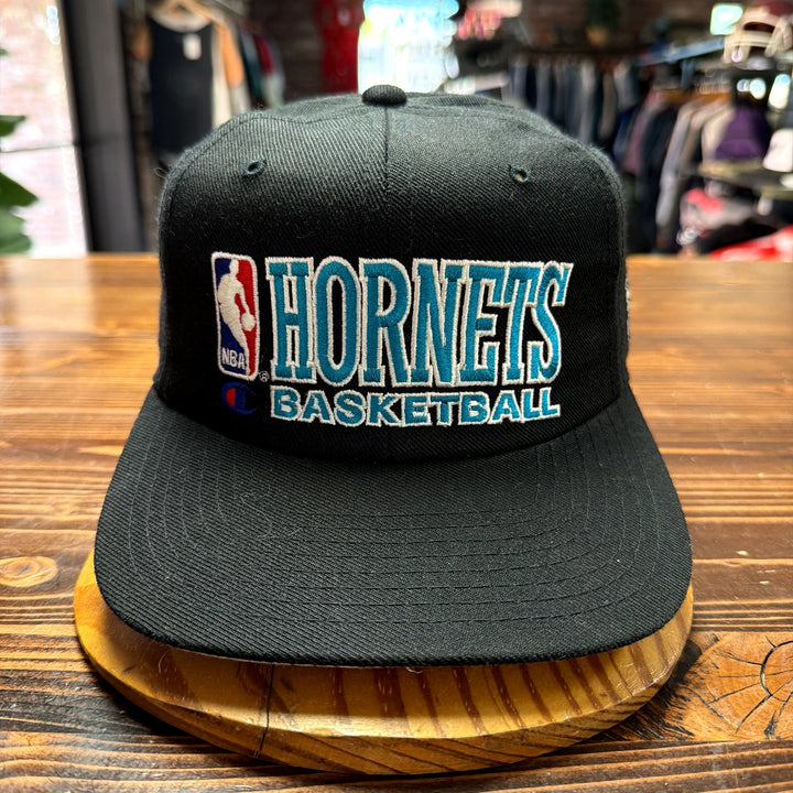 Vintage Charlotte Hornets Champion Snapback Hat