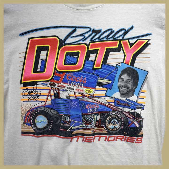 Vintage Brad Doty Racing 90s T Shirt Size Large