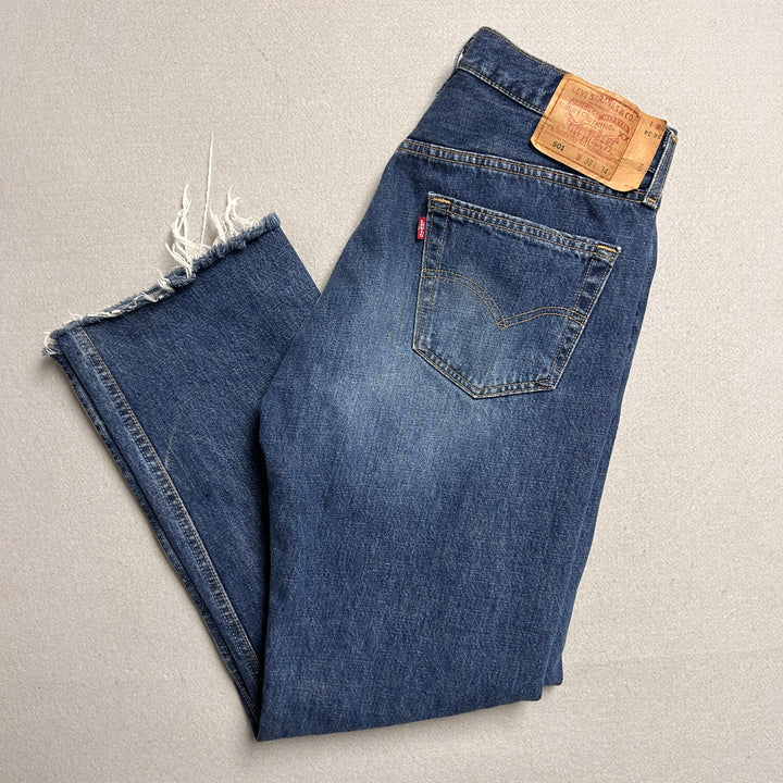 Vintage Levi's 501 Made in USA Button Fly Jeans Medium Wash 34x30
